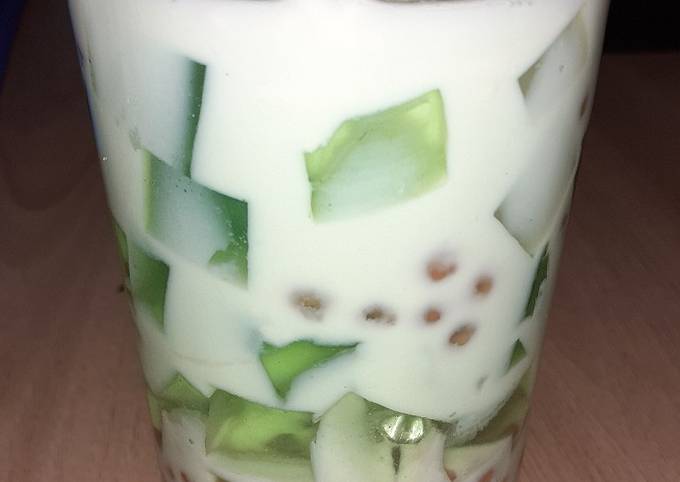 Langkah Mudah untuk Menyiapkan Es buko pandan yang Enak