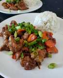 Pollo teriyaki con arroz