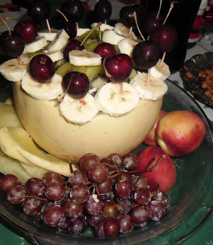 Una foto de Postre Navidad y Año Nuevo, frutas de estación