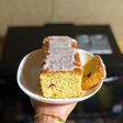 Lemon cake with yogurt and tutti frutti 🍏🍎🍐🍊🍋🍇🍒