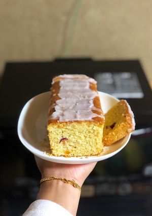 Foto resep Lemon cake with yogurt and tutti frutti 🍏🍎🍐🍊🍋🍇🍒