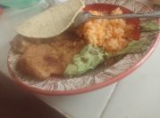 Una foto de cerdo empanizar