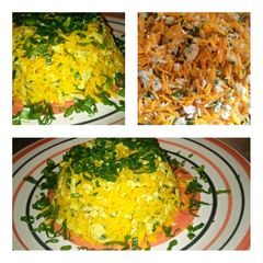 A picture of Korean egg fried rice(The Nigerian version).