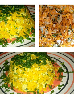 A picture of Korean egg fried rice(The Nigerian version).