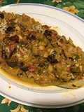 Courgette xxl farcie aux légumes,pancetta et beaufort