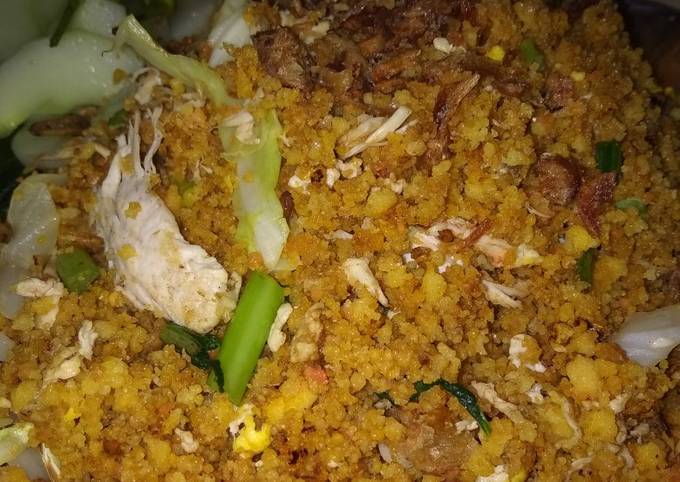 Bagaimana Menyiapkan Nasi goreng jagung ala pinggir jalan Anti Gagal