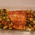 Baked Salmon with Brussel Sprouts