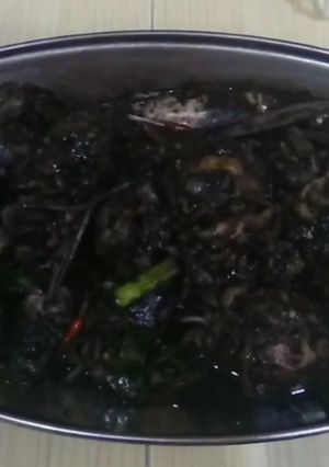 Foto resep Masak sotong hitam kuah cemek