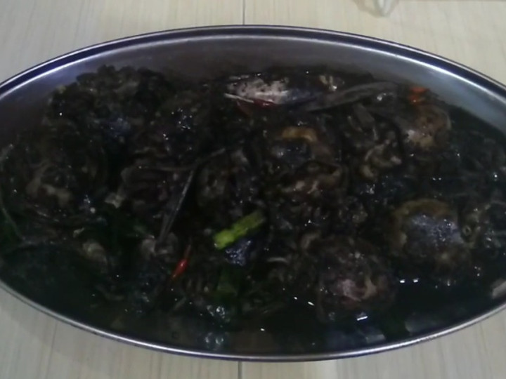 Resep Masak sotong hitam kuah cemek Anti Gagal