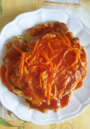 Une photo de Omelette à la ketchup