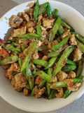 Oseng Pedas Kacang Panjang Tempe
