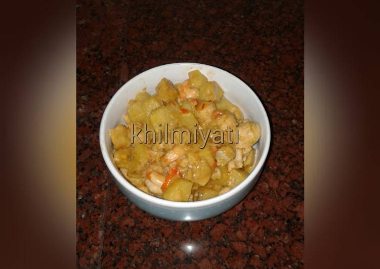 Resep Mix kari kentang dengan udang,tahu,&amp; tempe yang Bisa Manjain Lidah