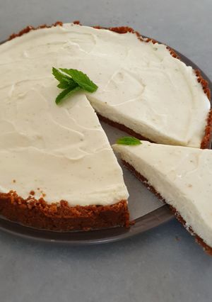 Une photo de Cheesecake spéculoos et citron vert
