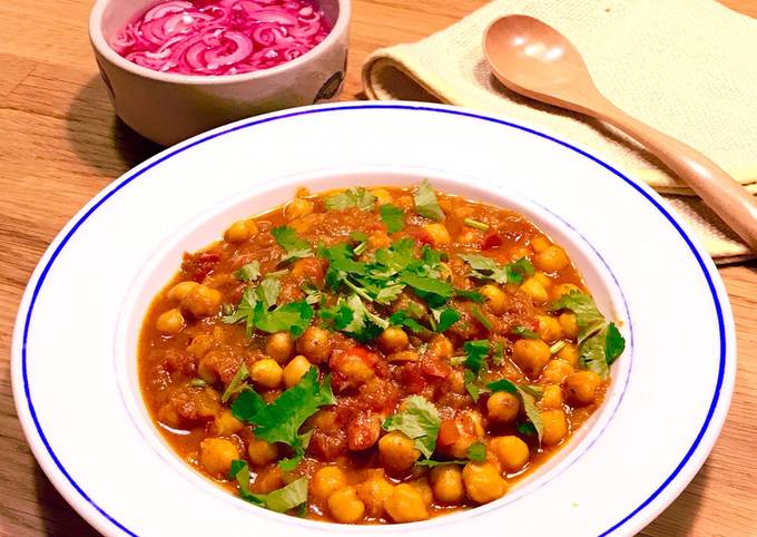 Cach Lam Mon Channa Masala Ca Ri đậu Ga Chay ấn độ Vegetarian Của Dory Cookpad
