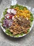 Salada criativa para vida fitness