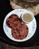 Beetroot lachcha paratha