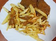 Una foto de hígado frito