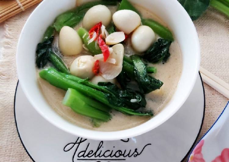 đź’˘Sayur Kuah Sawi Hijau Dan Telur Puyuh