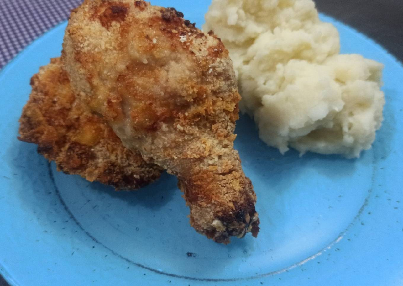Pollo "frito" saludable en air fryer