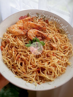 Foto resep Spicy Spaghetti aglio e olio