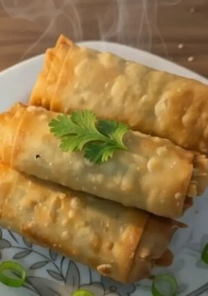 صورة لوصفة سبرنق رول الروبيان مع صوص التشيلي