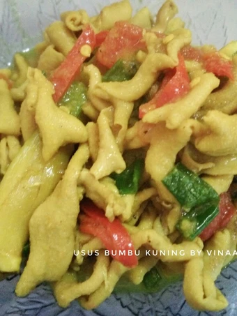 Cara Gampang Membuat Resep Usus bumbu kuning yang Bisa Manjain Lidah Anti Ribet, Mantap Sekali