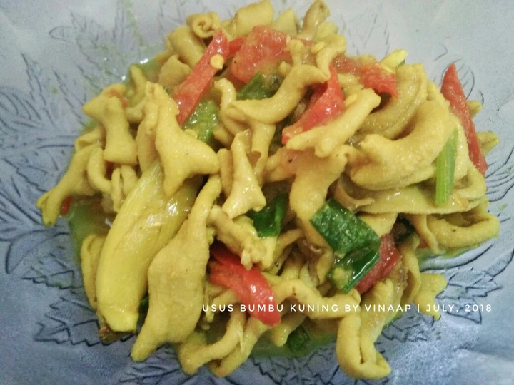 Cara Gampang Membuat Resep Usus bumbu kuning yang Bisa Manjain Lidah Anti Ribet, Mantap Sekali