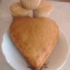 A picture of Vanilla Orange cake n cupcakes #MyValentinerecipecontest.