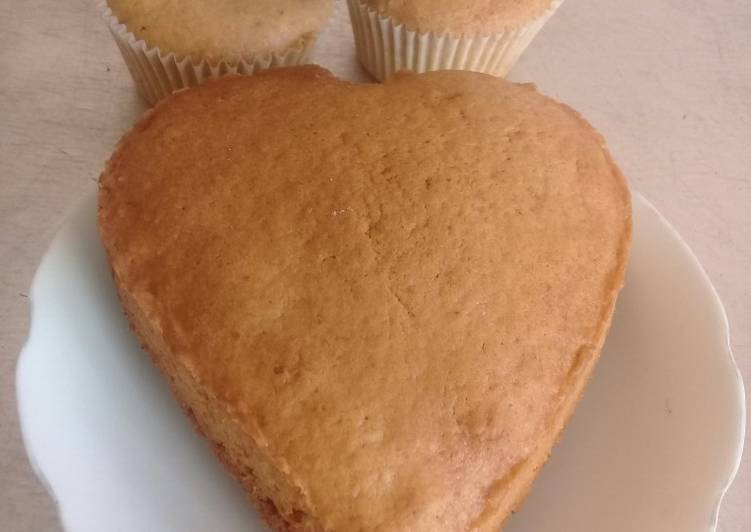 Step-by-Step Guide to Make Homemade Vanilla Orange cake n cupcakes #MyValentinerecipecontest