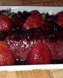 Mousse de arándanos