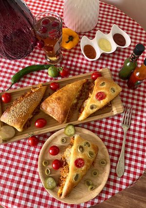 عکسی از دستور ساندویچ با خمیر جادویی (پنبه ای)