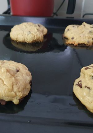 Una foto de Galletitas de mantequilla de maní y chips de chocolate