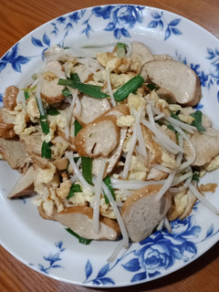 素雞豆芽炒蛋 的食譜成品照片