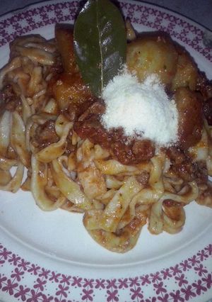 Una foto de Fideos caseros