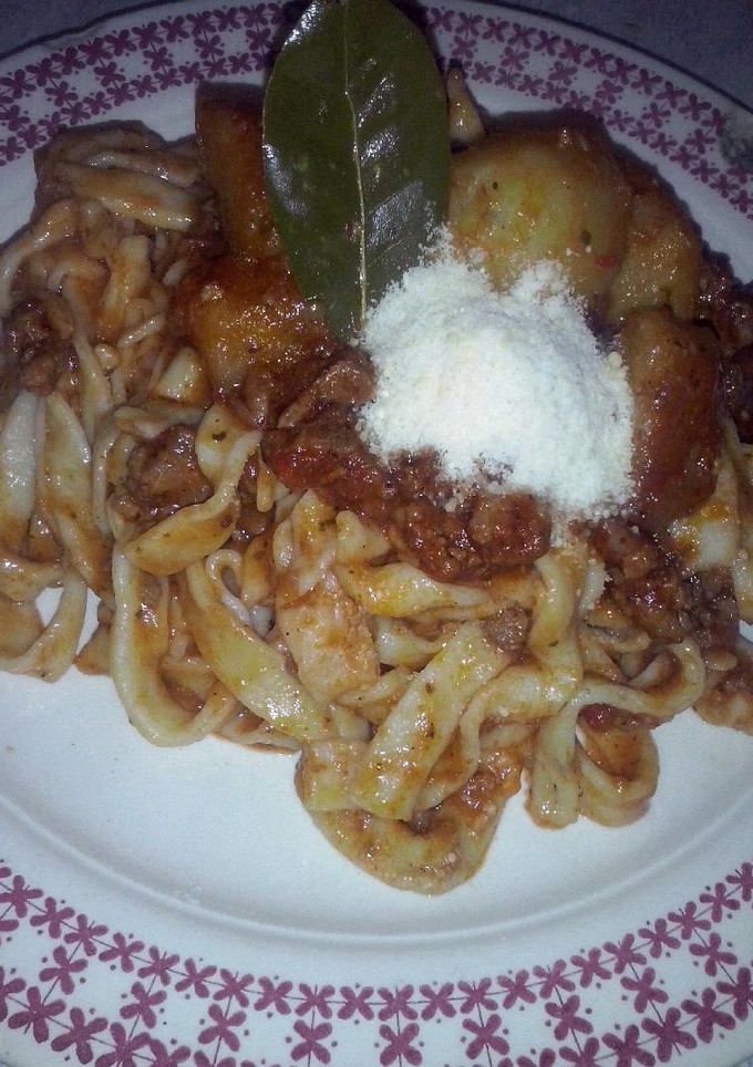 Una foto de Fideos caseros