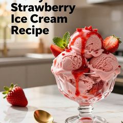 How to Make Creamy Strawberry Ice Cream at Home | Easy Homemade Professional Recipe A picture of How to Make Creamy Strawberry Ice Cream at Home | Easy Homemade Professional Recipe.