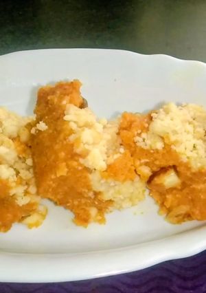 A picture of Gajar barfi (carrot pak in pressure cooker).
