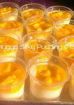 Foto resep Manggo silky pudding (puding sutra mangga)