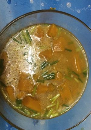 Hình của món Canh bí nấu thịt băm.