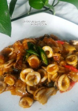 Foto resep Cumi pedas asam manis