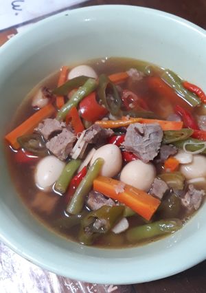 Foto resep Asem asem daging semarang #Dikuahinbiarsyedep #pekaninspirasi
