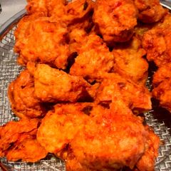 Baso goreng ayam / fried chicken meatball A picture of Baso goreng ayam / fried chicken meatball.