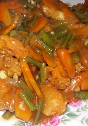 Foto resep Salmon Vegie Saus Tiram