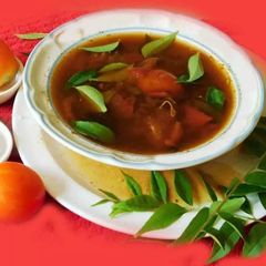 A picture of Aromatic healthy tomato soup.