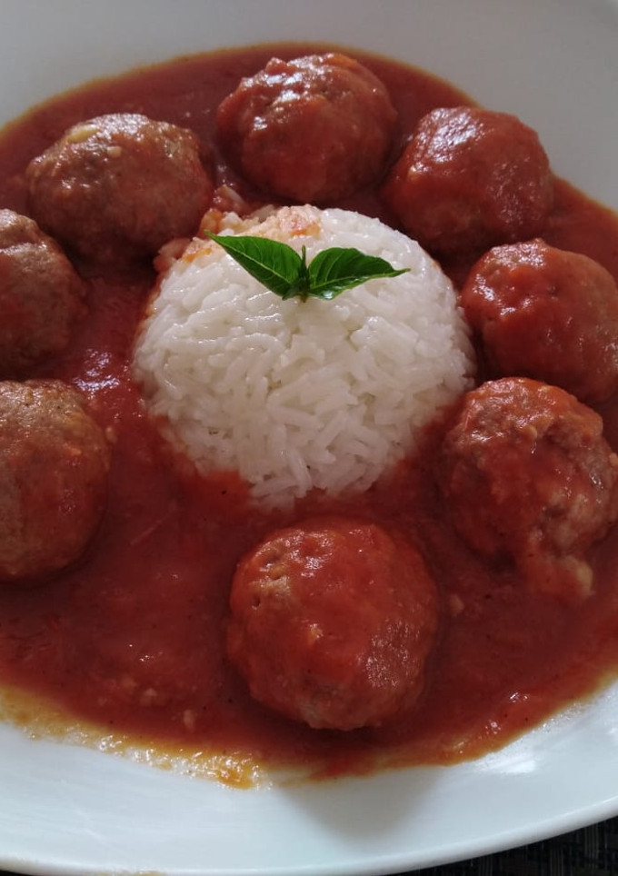 Una foto de Albóndigas con chipotle