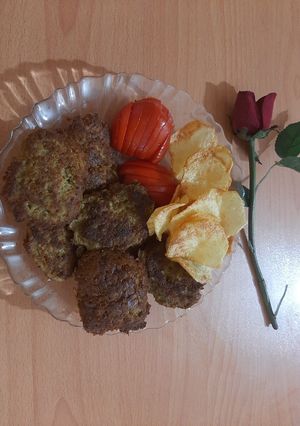 عکسی از دستور کتلت گوشت و مرغ