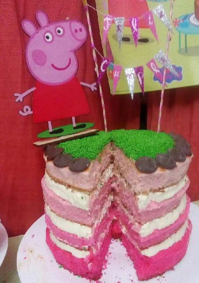 Una foto de Torta Bizcochuelo 🎂 SIN horno (cumple de Fran)