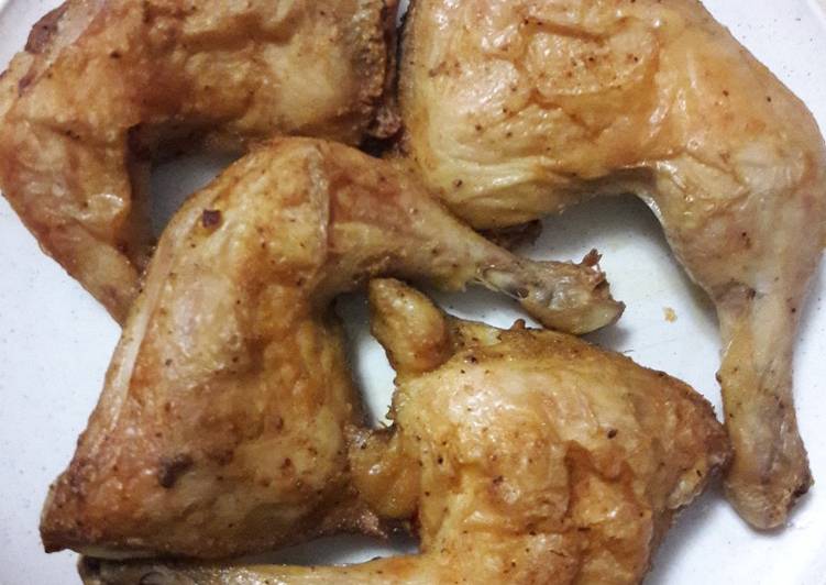 Langkah Mudah untuk Menyiapkan Ayam Goreng Panggang (low carb) # ketofriendly yang Lezat Sekali