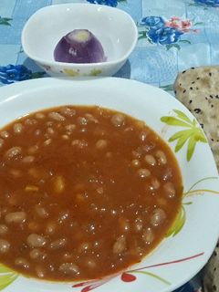 عکسی از دستور خوراک لوبیا چیتی