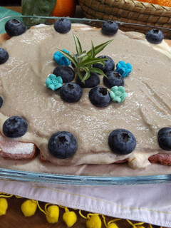 Una foto de Tiramisú con crema casera de castañas